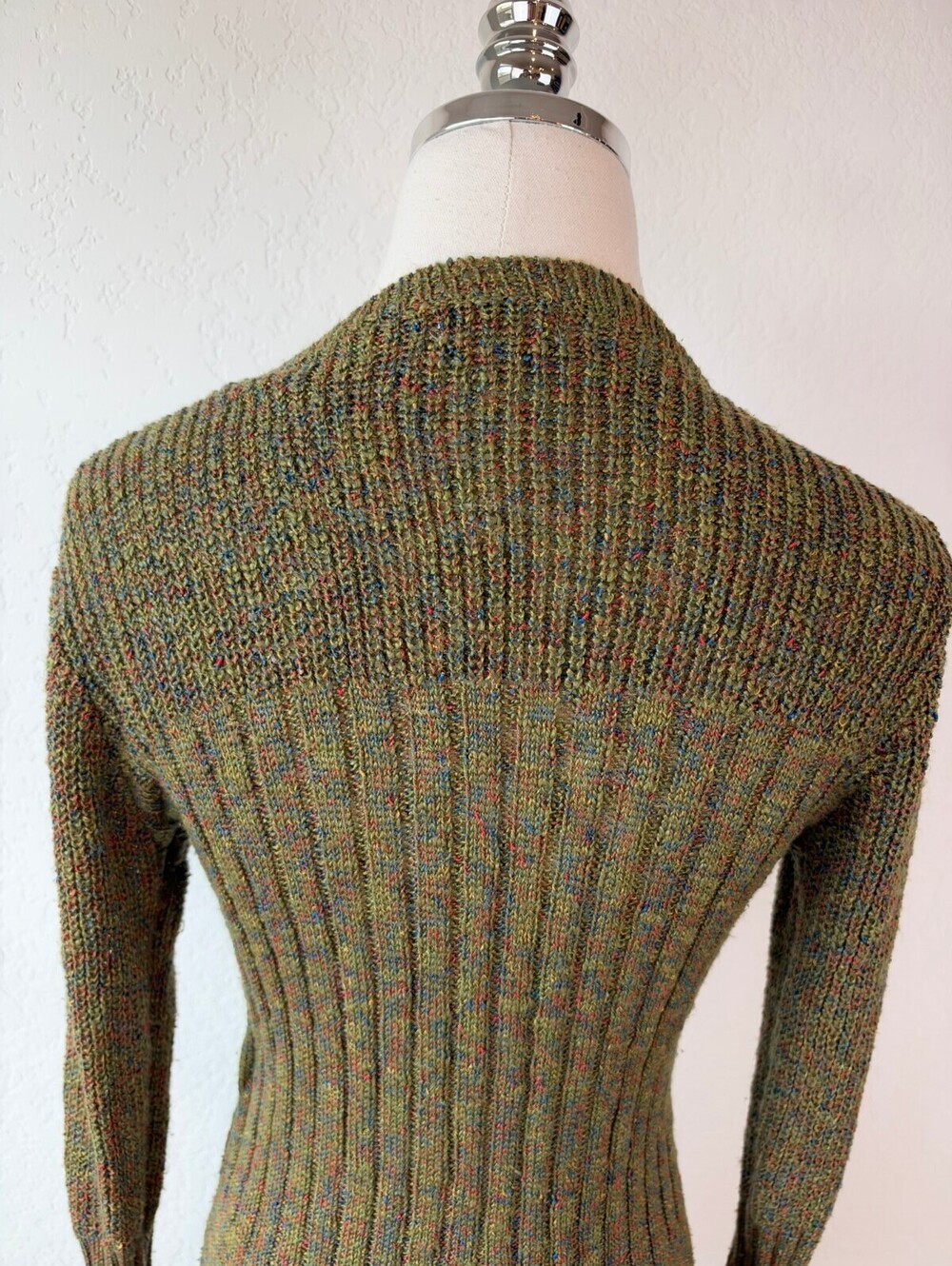 Superdown Green Vneck Button Front Cardigan Sweater Fairy Grunge size Small
